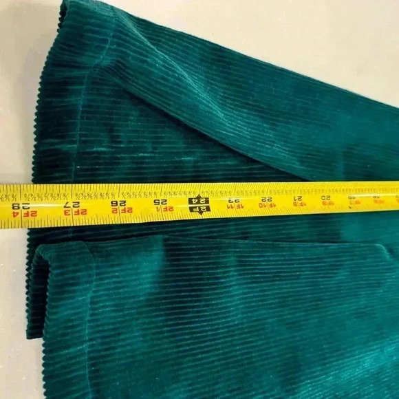 Hope & Henry Girls Corduroy Dress With Bow Green Size 7 - Picture 6 of 9